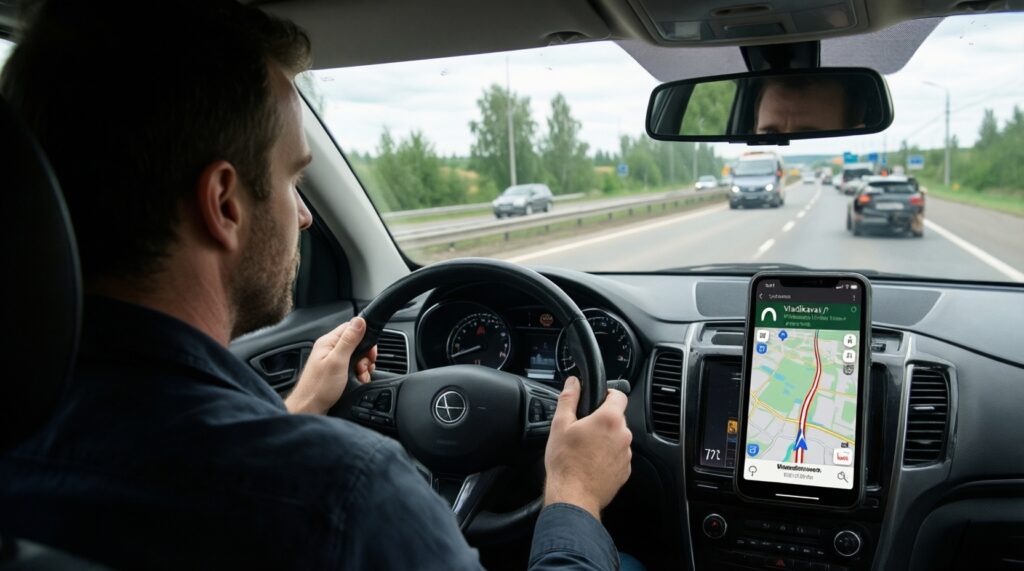 Ситуация на дорогах Владикавказа и трасс республики: пробки, перекрытия, ДТП - иллюстрация