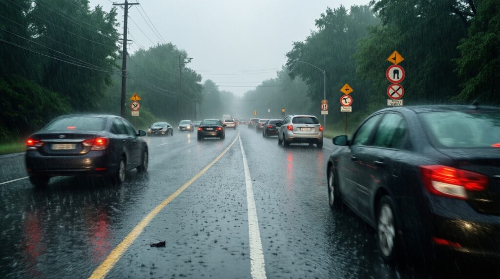 Ситуация на дорогах: пробки, перекрытия, ремонтные работы и погодные риски - иллюстрация