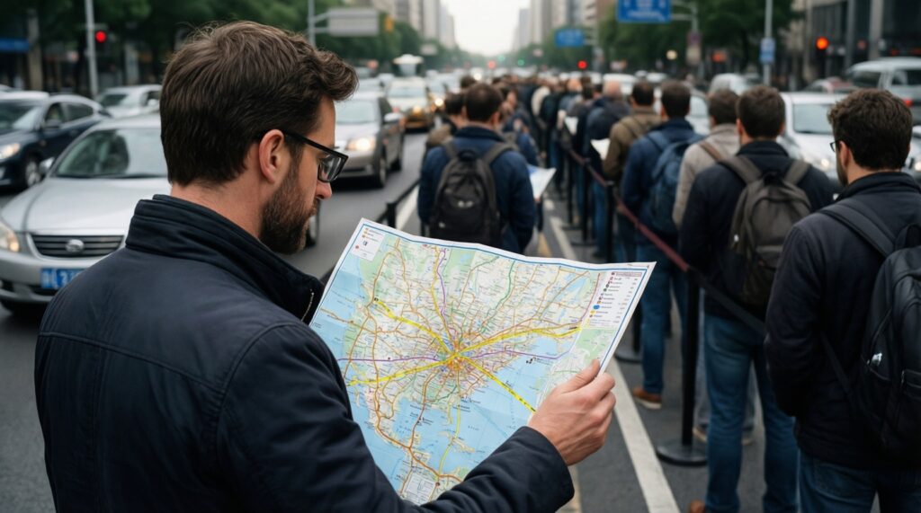 Ситуация на дорогах: пробки, перекрытия, ремонт и аварийные участки на сегодня - иллюстрация