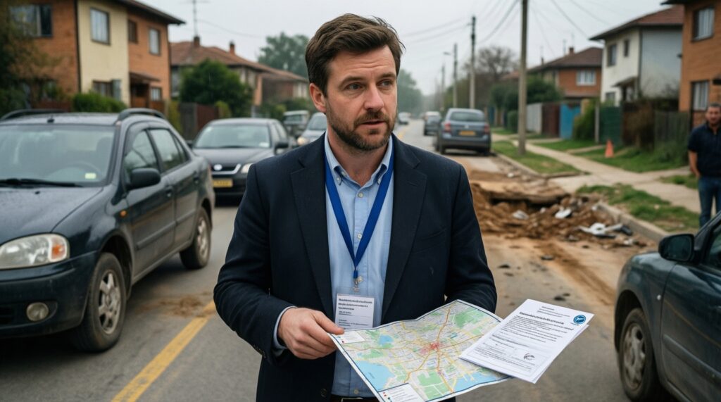 Репортаж с места: как решают конкретную проблему в одном из районов (дорога, школа, двор) - иллюстрация