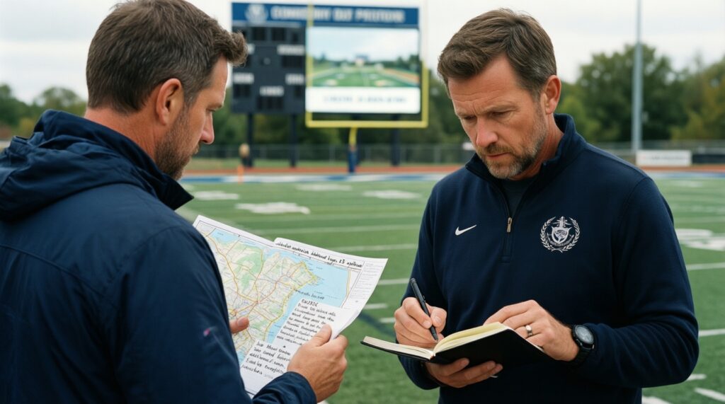 Спорт: результаты команд и спортсменов, подготовка к соревнованиям, интервью тренеров - иллюстрация