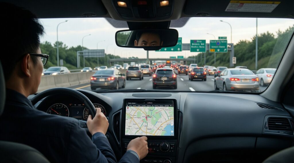 Ситуация на дорогах: пробки, ремонтные работы, ДТП и изменения схем движения - иллюстрация