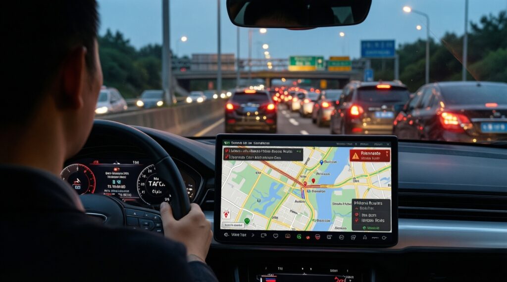 Ситуация на дорогах: пробки, перекрытия, ремонт трасс и прогноз на вечер - иллюстрация